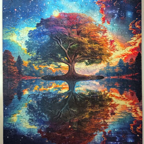 Galaxy Tree of Life wooden jigsaw puzzle - Picture 1 of 6